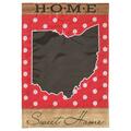 Recinto 13 x 18 in. Double Applique Ohio Home Sweet Home Burlap Garden Flag RE3463361